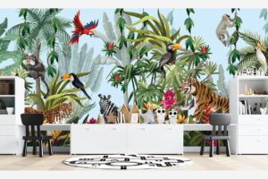 Oerwoud explosie - Jungle behang