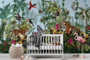 Oerwoud explosie - Jungle behang