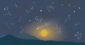 Behang met sterrenbeelden