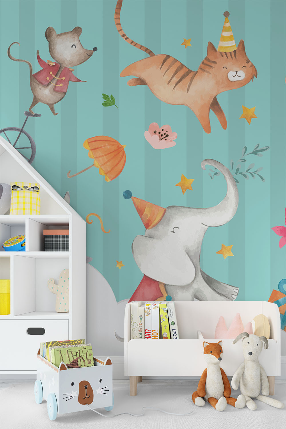 Circus behang - Feest in de circustent ~ Walloha