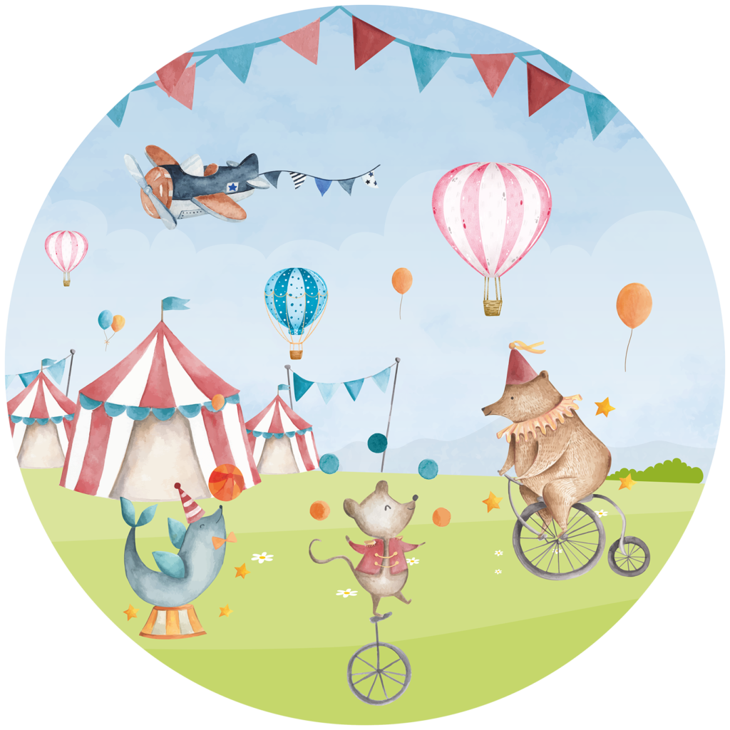 Behangcirkel Circus in het land