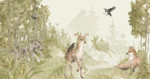 Woud wonderen - Kinderbehang