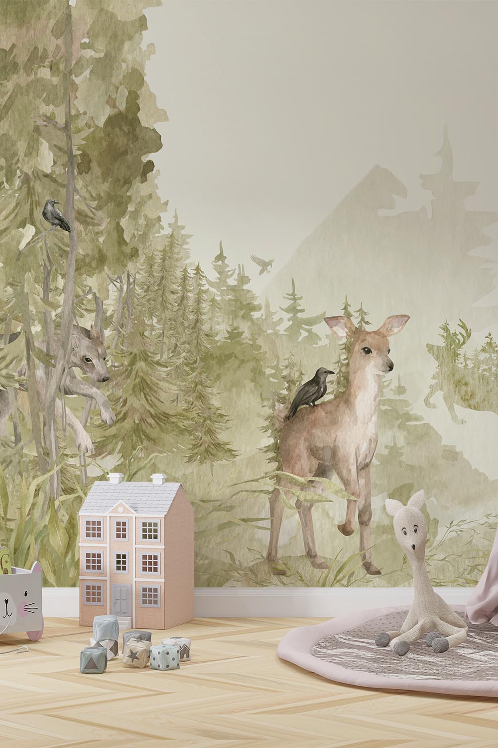 Woud wonderen - Kinderbehang