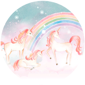 Behangcirkel Eenhoorn sprookje