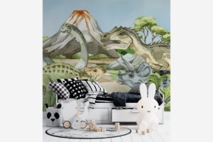 Tijd van de dino's - Dinosaurus behang