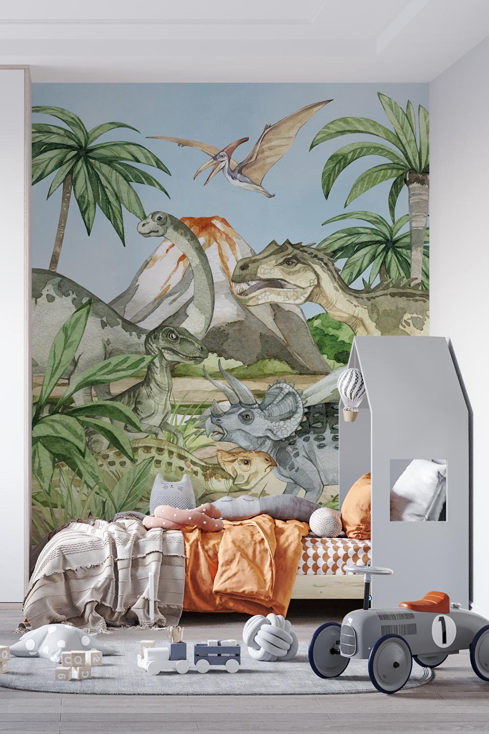 Tijd van de dino's - Dinosaurus behang