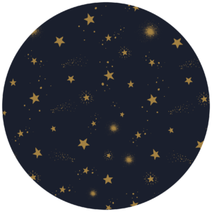 Behangcirkel Sterrenhemel in de nacht