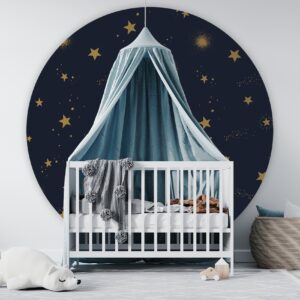 Behangcirkel Sterrenhemel in de nacht