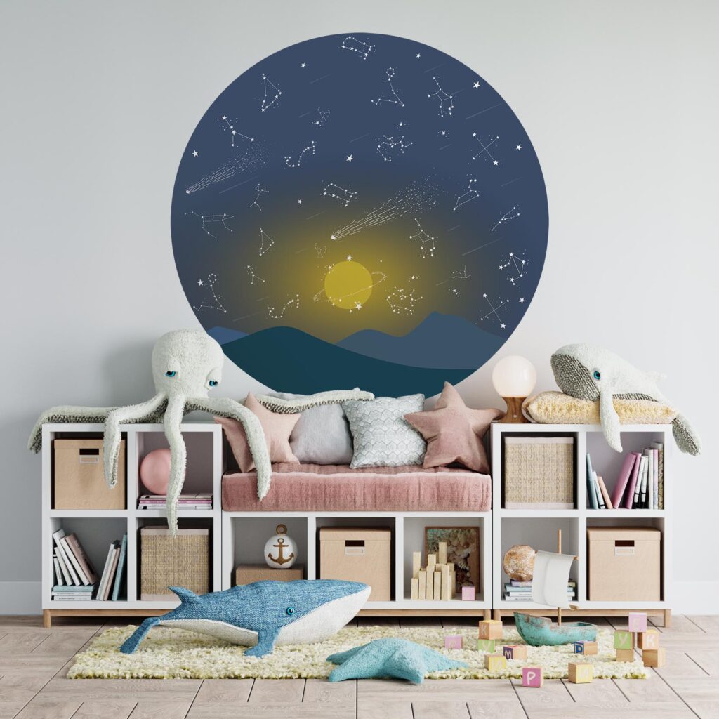 Behangcirkel Sterrenbeelden spotten