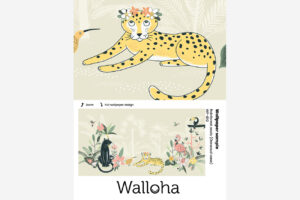 Oerwoud oase - Behang met dieren