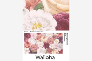 Klassieke schoonheid - Roze bloemen behang